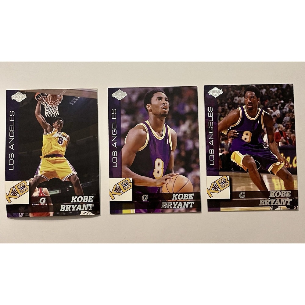1999 Collector's Edge Kobe Bryant KB 3 Card Set #KB1 #KB2 & #KB3 NM-Mint Lakers